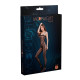 Прозорий бодістокінг Moonlight Model 03 Black XS-L, з доступом