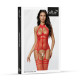 Бодістокінг SoftLine Bodystocking 2054 One Size Red