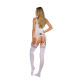 Бодістокінг SoftLine Bodystocking 2074 One Size White