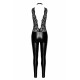 Комбинезон Noir Handmade F298 Libido, XXL, под латекс, кружевной верх, чокер, съемные бусы, доступ