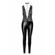 Комбинезон Noir Handmade F298 Libido, XXL, под латекс, кружевной верх, чокер, съемные бусы, доступ