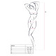 Ажурный бодистокинг с интимными вырезами Passion BS076 red