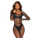 Бодістокінг SoftLine Bodystocking 2061 One Size Black