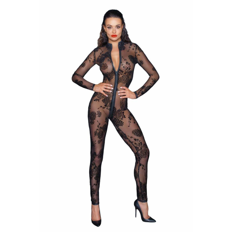 Сетчатый бодистокинг Noir Handmade F237 Long tulle overall, XL