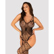Ажурний бодістокінг під павутину Obsessive Bodystocking G325 black S/M/L