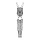 Ажурний бодістокінг під павутину Obsessive Bodystocking G325 black S/M/L