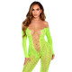 Бодистокинг Leg Avenue Crotchless Footless Lingerie Bodystocking One Size Neon Green