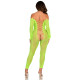 Бодистокинг Leg Avenue Crotchless Footless Lingerie Bodystocking One Size Neon Green