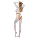 Бодістокінг SoftLine Bodystocking 2078 One Size White
