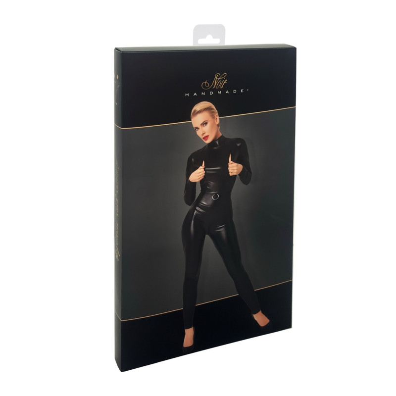 Комбинезон Noir Handmade F319 Caged, XL, под латекс, длинный рукав, с доступом, кольцо на поясе