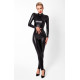 Комбинезон Noir Handmade F319 Caged, XL, под латекс, длинный рукав, с доступом, кольцо на поясе