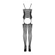 Бодістокінг Obsessive Bodystocking G314 імітація корсету та корсетного шнурівки black S/M/L