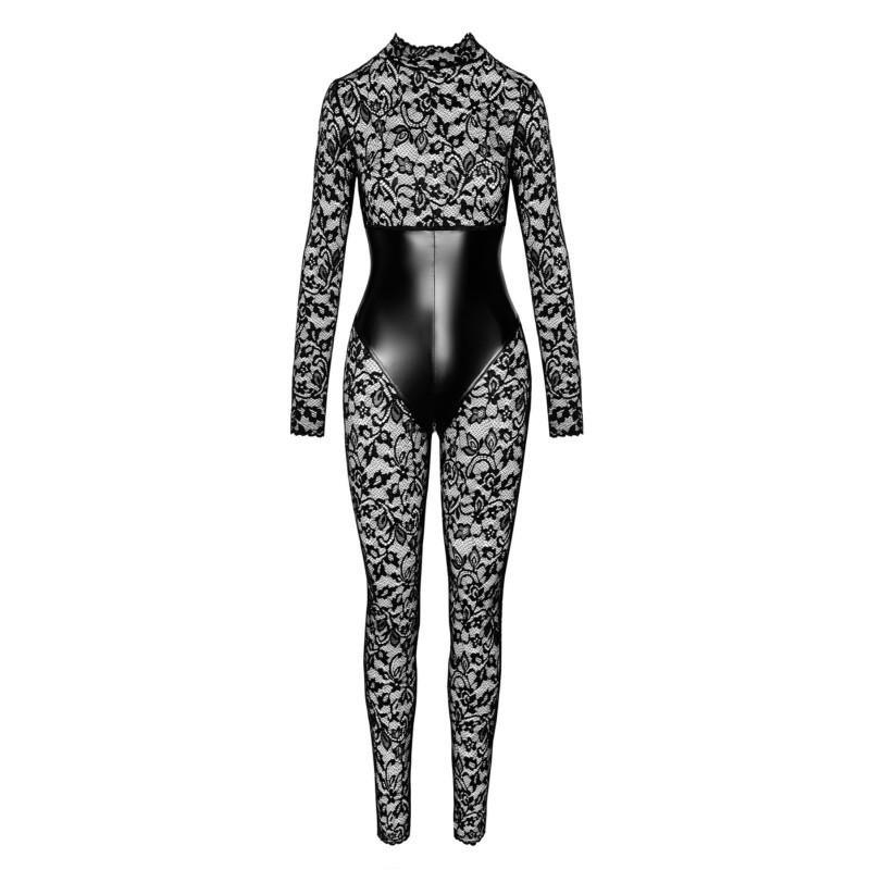 Комбинезон Noir Handmade F299 Enigma, L, кружево, длинный рукав, имитация корсета, доступ