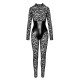 Комбинезон Noir Handmade F299 Enigma, L, кружево, длинный рукав, имитация корсета, доступ