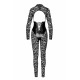Комбинезон Noir Handmade F299 Enigma, L, кружево, длинный рукав, имитация корсета, доступ