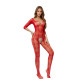 Бодистокинг SoftLine Bodystocking 2037 One Size Red