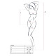 Бодистокинг с имитацией корсетной шнуровки Passion BS094 One Size, black, цветочный узор, с доступом