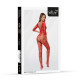 Бодистокинг SoftLine Bodystocking 2037 One Size Red