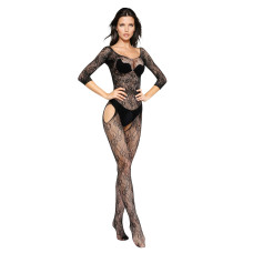Бодістокінг SoftLine Bodystocking 6032 One Size Black