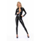 Комбинезон с мокрым эффектом Noir Handmade F293 Powerwetlook catsuit with front zipper, XL