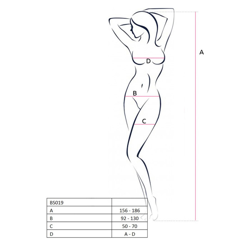 Бодистокинг Passion BS019 S/XL Черный