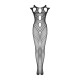 Бодістокінг Obsessive Bodystocking G322 фантасмагорично-силуетний крій black S/M/L