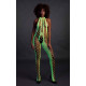 Бодистокинг Ouch! Bodystocking With Halterneck Green XS/XL