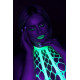 Бодистокинг Ouch! Bodystocking With Halterneck Green XS/XL