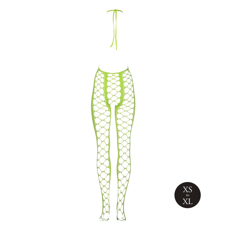 Бодистокинг Ouch! Bodystocking With Halterneck Green XS/XL