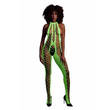 Бодистокинг Ouch! Bodystocking With Halterneck Green XS/XL