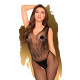 Бодистокинг с узором в виде крыльев и бабочки Penthouse Wild catch Черный S/L