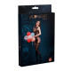 Бодістокінг з доступом Moonlight Model 14 Black XS-L, малюнок у вигляді боді та панчохи на підв’язка