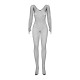 Сітчастий бодістокінг із довгим рукавом Obsessive Bodystocking N109 чорний S/M/L