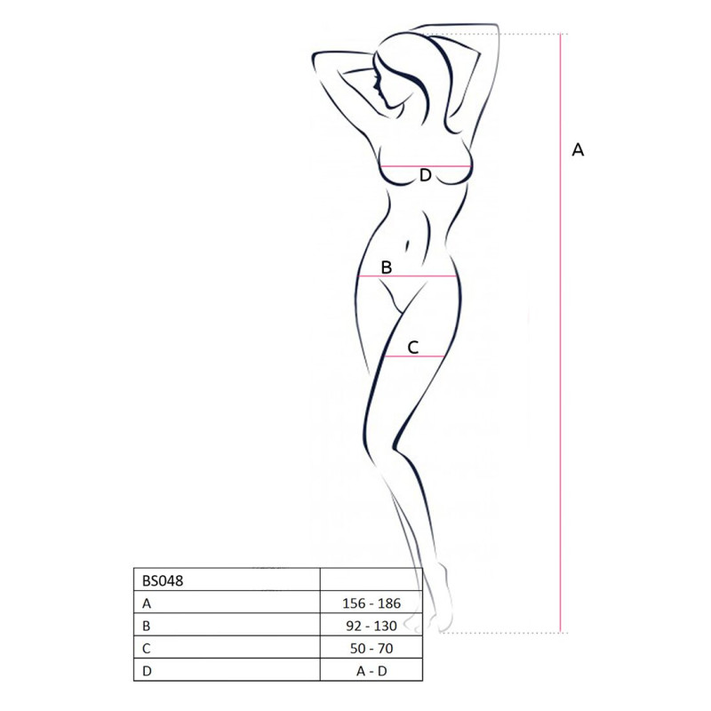 Бодістокінг Passion BS048 Червоний S/M/L