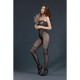 Бодістокінг Moonlight Model 02 Black XS-L, імітація корсета та панчохи на ажурній резинці