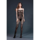Бодістокінг Moonlight Model 02 Black XS-L, імітація корсета та панчохи на ажурній резинці