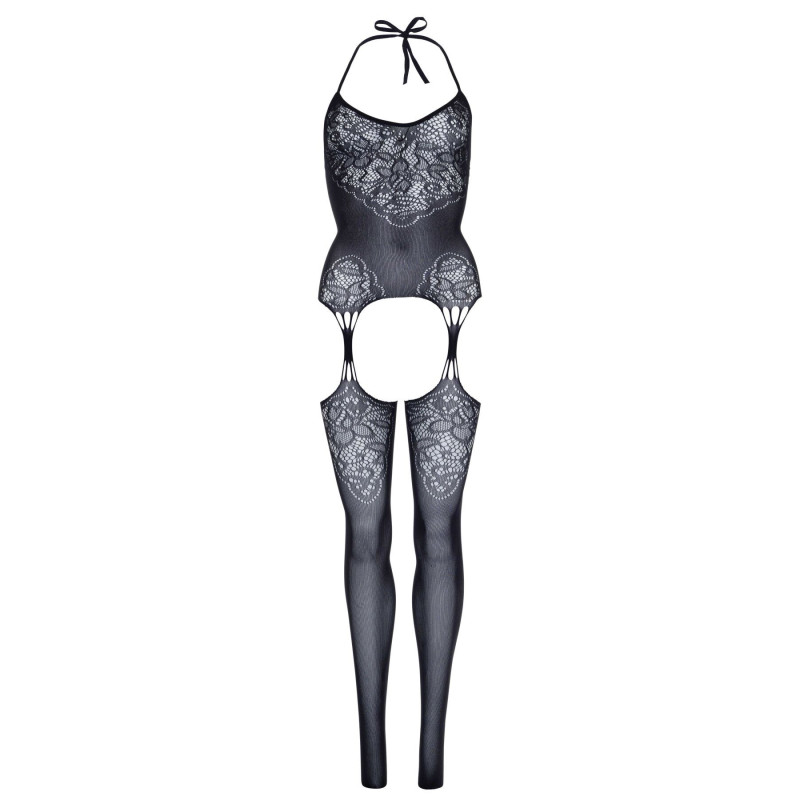Еротичний бодістокінг Leg Avenue Jacquard net Black one size