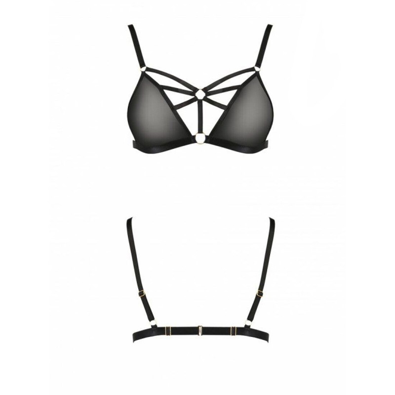 Бюстгальтер-стрепи Passion Exclusive MEGGY BRA black L/XL