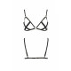 Відкритий бюстгальтер-стрепи Passion Exclusive NICKY BRA black S/M