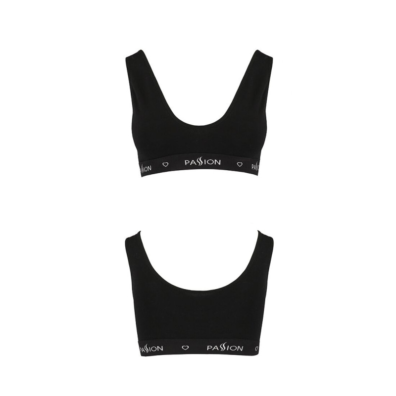 Спортивний топ з широкою резинкою Passion PS004 TOP XL, black
