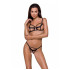 Бюстгальтер-стрепи з мереживом Passion Exclusive SOLON BRA black L/XL
