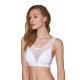 Топ с прозрачной вставкой Passion PS002 TOP M, white