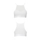 Спортивний топ з прозорою вставкою Passion PS006 TOP S, white