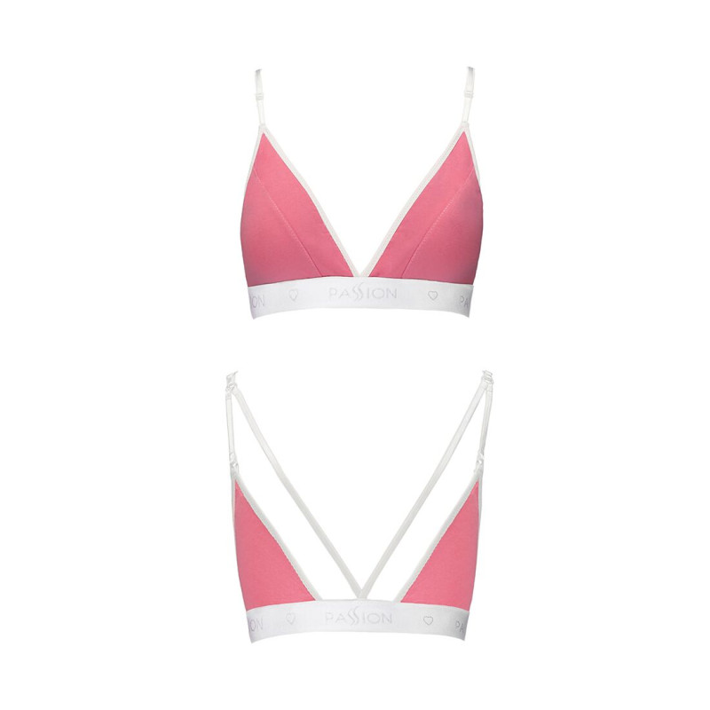 Спортивный топ с двойными бретелями Passion PS007 TOP L, pink