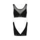 Топ с прозрачной вставкой Passion PS002 TOP S, black
