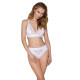 Эластичный топ с кружевом Passion PS001 TOP L, white
