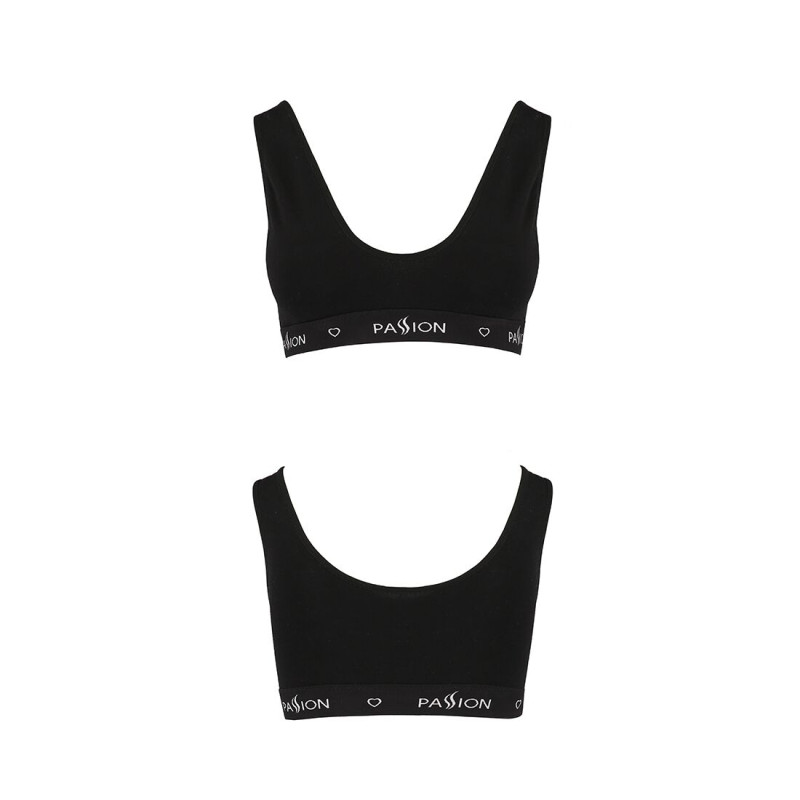 Спортивний топ з широкою резинкою Passion PS004 TOP L, black