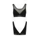 Топ с прозрачной вставкой Passion PS002 TOP XL, black