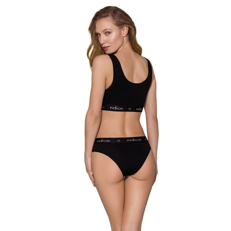 Спортивний топ з широкою резинкою Passion PS004 TOP L, black