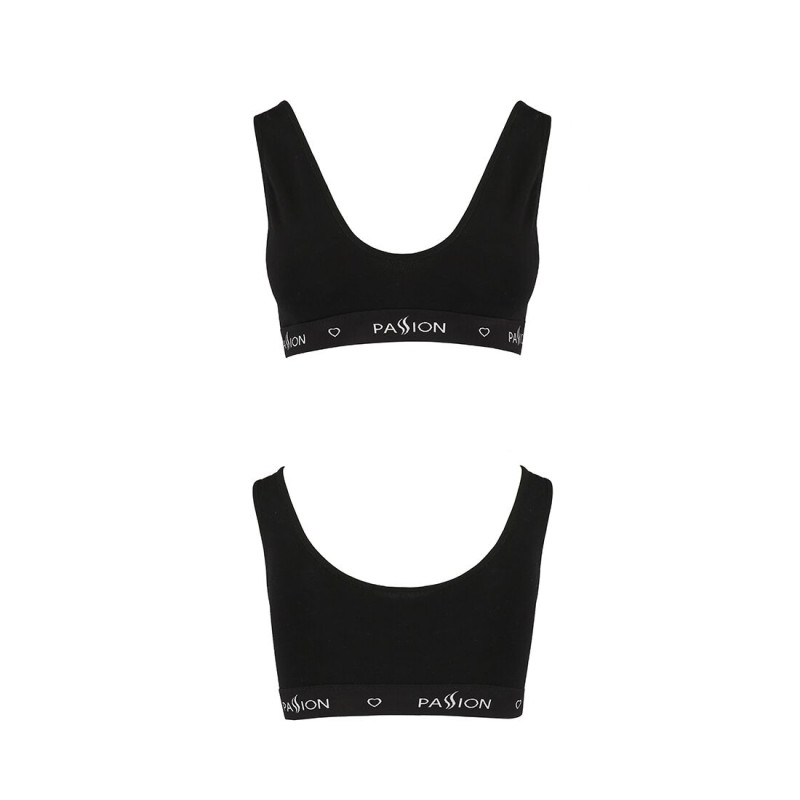 Спортивний топ з широкою резинкою Passion PS004 TOP M, black